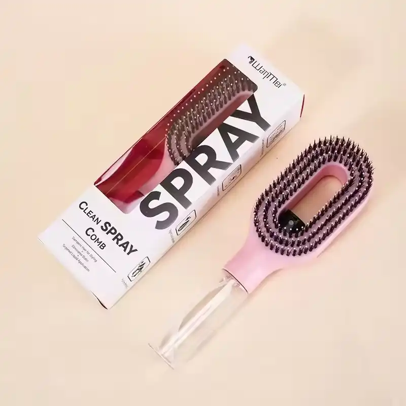 2in1 Sprayer Comb Detangling Scalp Massage Hairbrush with Spray Bottle Essential Oil Water